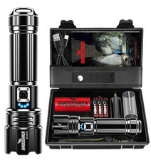 Shadowhawk Rechargeable Torch, 500000 Lumen Torches LED Super Bright, 5000 mAh