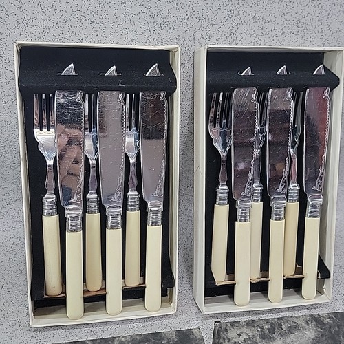 Vintage fish knives - vintage, forks