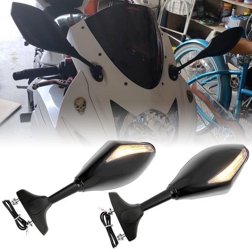 Motorcycle mirrors led turn - motorcycle, w/led