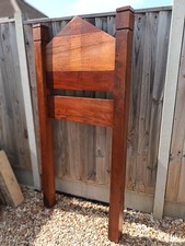 Bespoke Iroko Wood Sign Post Notice Board Plaque Public Garden Private Factory