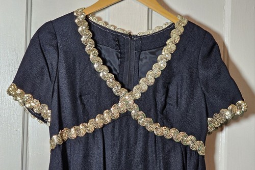 Vintage dress s - s, black