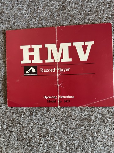 Hmv record player operating - record,
