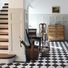 Tile Sample: Manor Base WHITE