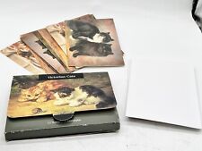 VINTAGE NOTELETS AND ENVELOPES VICTORIAN CATS DESIGN MODELLO