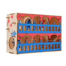  Pet Maze Toys Small Animals Exercise Running Hamster Activity Playground