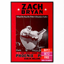 Zach Bryan Concert Poster 2025