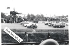 Old  Photograph Cars Speed Trials Mini Ford Anglia Porsche Surrey Sussex  1960's