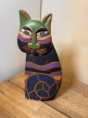 Laurel burch cat wooden - laurel,