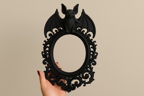 Gothic bat frame decorative - gothic, frame,