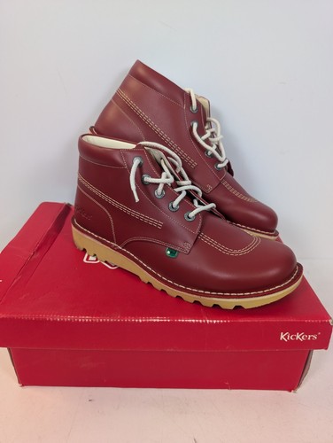 Kickers red leather - kickers,
