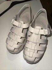 Skechers Foamies Fisherman Sandal Sz 4 Only Worn Twice- BigFit, Platform, Beige