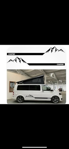 Campervan mountain decals - campervan,