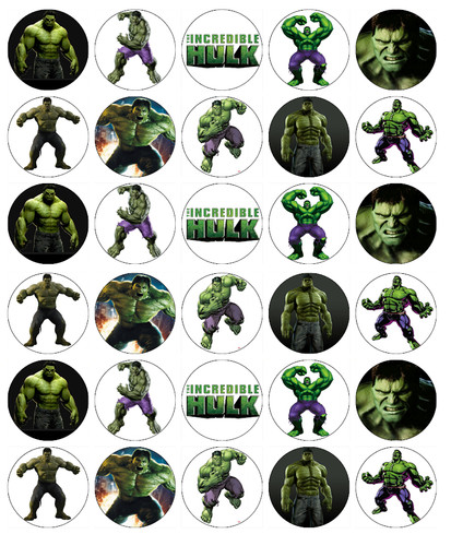 Marvel hulk edible wafer - hulk,