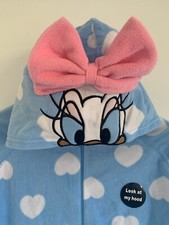 WOMENS DISNEY 1ONESIE FLEECE ALL IN ONE SLEEPSUIT LOUNGEWEAR CUTE DUCK NEWPYJAMS