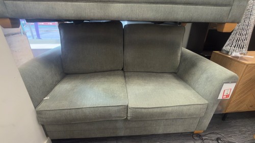 Grey fabric seater - 2-seater, sofa-