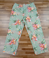 PRINCIPLES Petite Country Green Floral Print Tailored Trousers UK 10 EUR 38