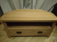 Oak Corner TV Stand Solid