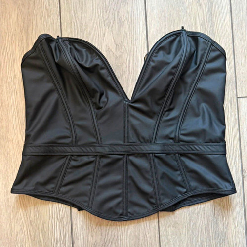 Ann summers black faux leather - ann,