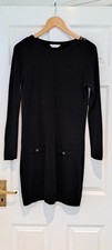 BHS Love Knitwear Black Tunic Dress Size 10