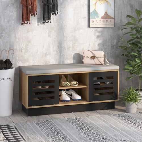 Wooden shoe bench - bench, organizer