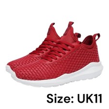 Men's Lightweight Running Shoes Woven Casual Breathable Athletic Tennis UK11 New