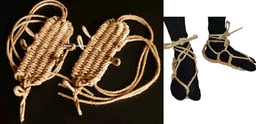 Japanese waraji straw sandals - waraji,