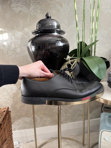 Gucci web leather oxford - gucci, shoes