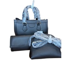 JustFab 3-Piece Black Purse