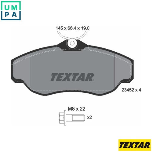 Brake pad set disc - set,