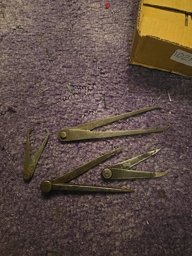 Set antique calipers 3 - of, 4