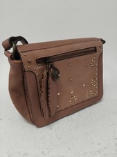 Mantaray Pink Crossbody Bag with Studded Star Details and Feather Charm Preloved