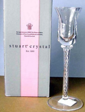 Stuart Crystal Iona Candlestick 8.25"H Air Twist Stem #140162 New in Box