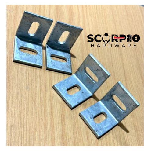 Heavy angle cleats - cleats, galvanised