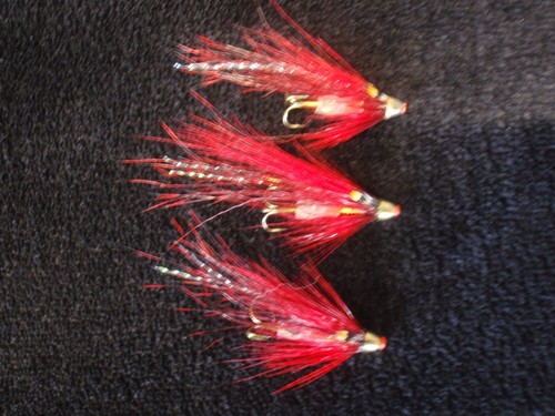 Autumn red shrimp tube fly - red, 3