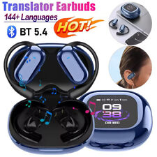 2025 Bluetooth Wireless Earbuds Voice Translator LED Earphones 144+ Language UK