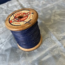 Large HAYES BANNVALE waxed linen thread 3 Cord -no18 Banbridge BLUE 65 Mm Tall