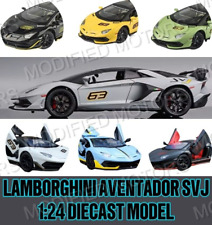 LAMBORGHINI AVENTADOR SVJ 1:24 Diecast 1/24 Scale Model Car Toy Gift Collector