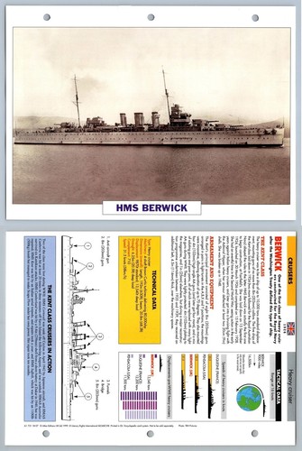 Hms berwick 1926 cruisers - -,
