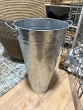 Galvanised Flower Bucket Tall