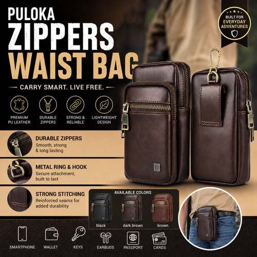 Mens belt pouch - pouch, phone