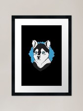 husky puppy Framed Art Print