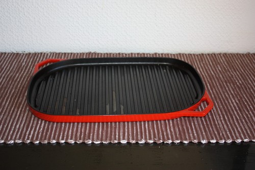 Cast iron grill pan - pan, plate