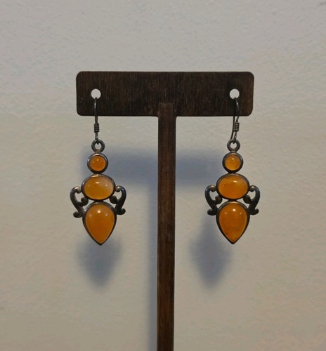 Orange carnelian 925 silver - carnelian,