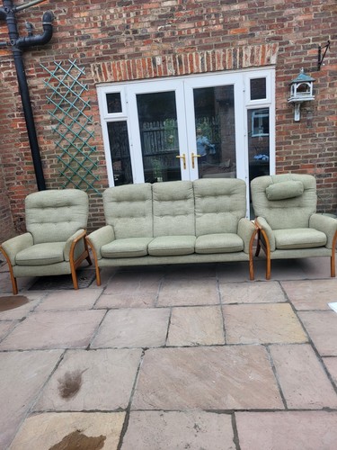 Vintage parker knoll settee - vintage,