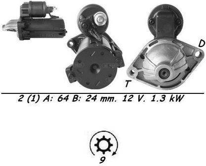 Genuine wai starter motor - wai, for