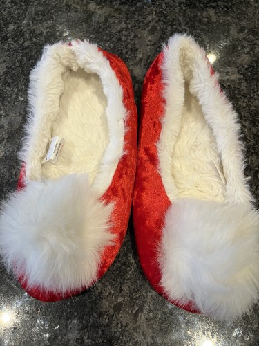 Christmas slippers red - christmas, uk