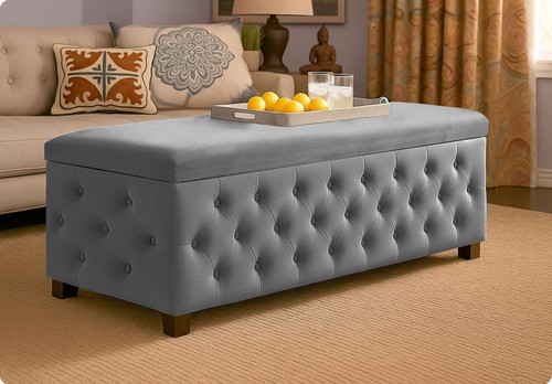Empire ottoman storage box - storage,