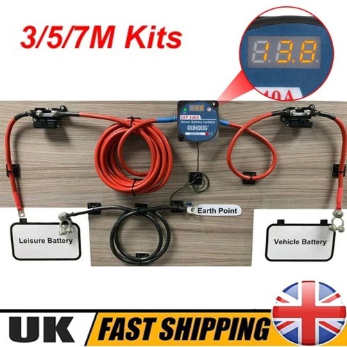 Split charge relay kit starter - charge,