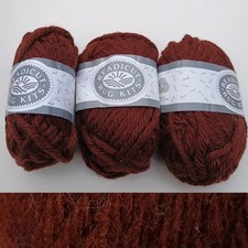 Vintage Readicut Rug Making Bundle 150g Sixfold 100% Wool  Brown Hole Punch 