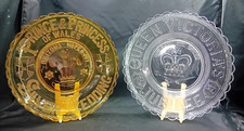 2 Antique Glass Dishes Queen